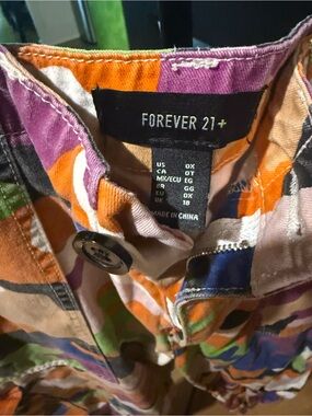 Forever 21+ Multicolor Camo Button Jacket